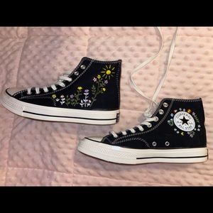 Authentic Converse, black, size 8 mens, size 10 womens